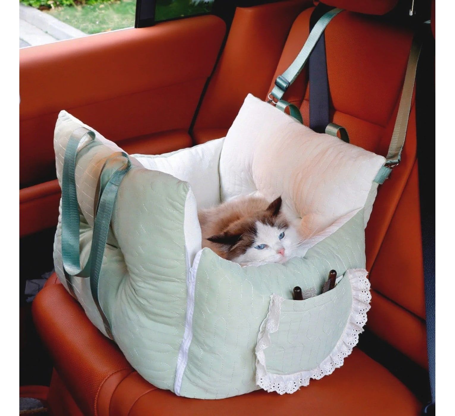Asiento de coche y cama para mascotas